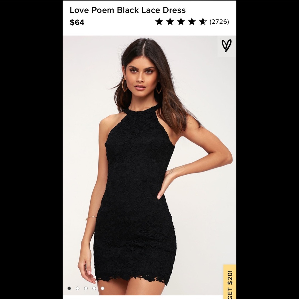 Black lace dress